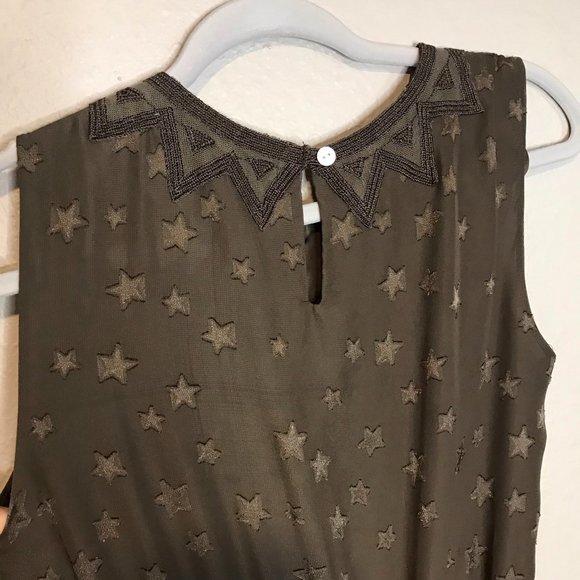 Chelsea & Violet Green Star Embroidered Tank Dress - Picture 6 of 9